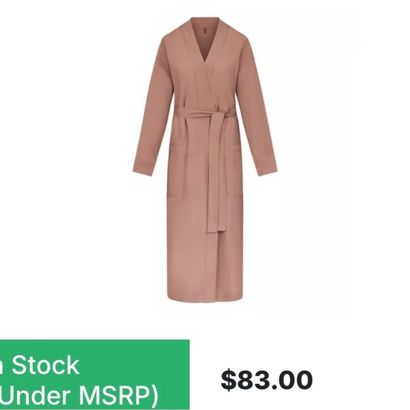 Skims Men’s cotton poplin sleep robe - Picture 1 of 1